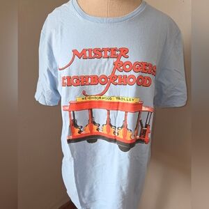 💥JUST ADDED💥NWOT Mister Rogers' Neighborhood Graphic Tee- Light Blue